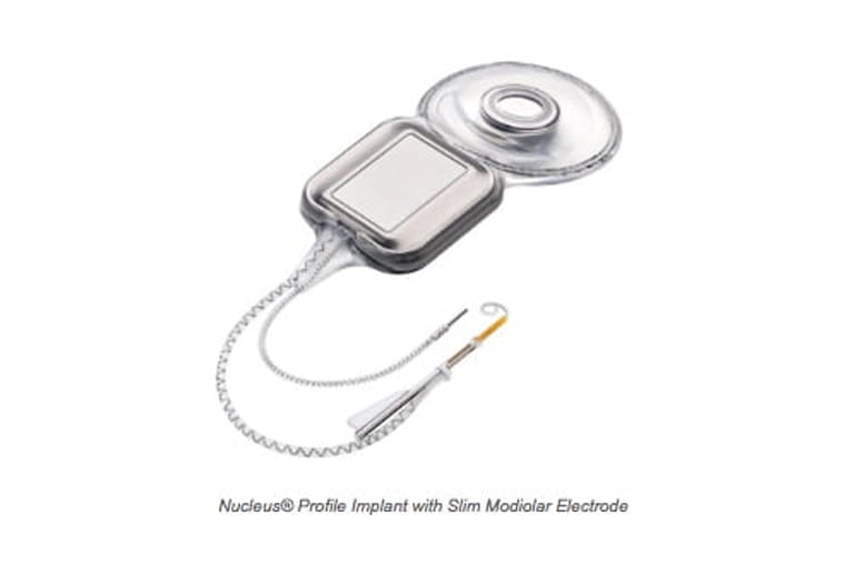 Nucleus profile implant with slim modiolar electrode