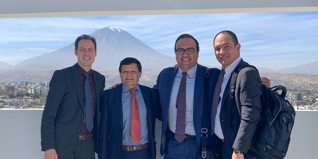 Drs. Zevallos and Pipkorn with Peru delegation