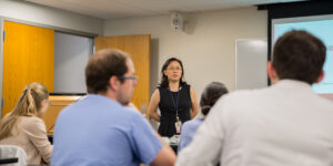 Dr. Judy Lieu with residents