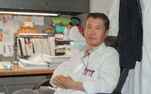 Song-Zhe Li at his desk