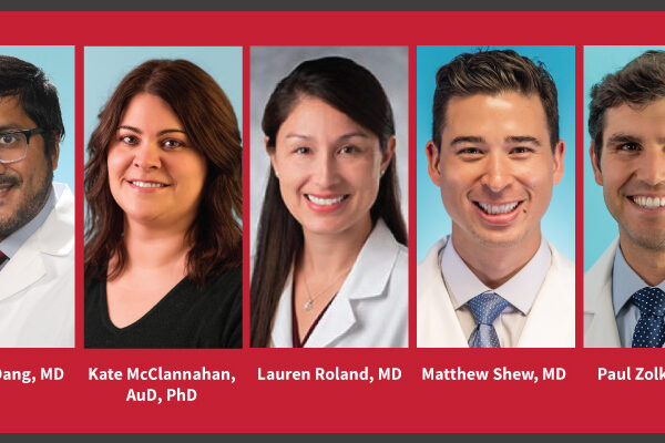 Otolaryngology welcomes five new faculty members