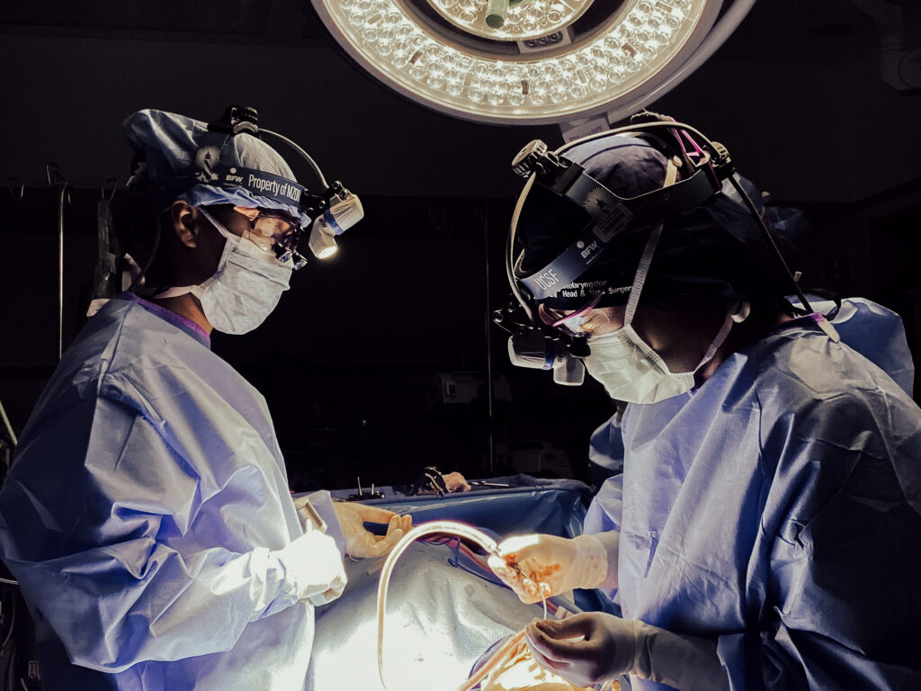 photo of Andrea Park in the operating room