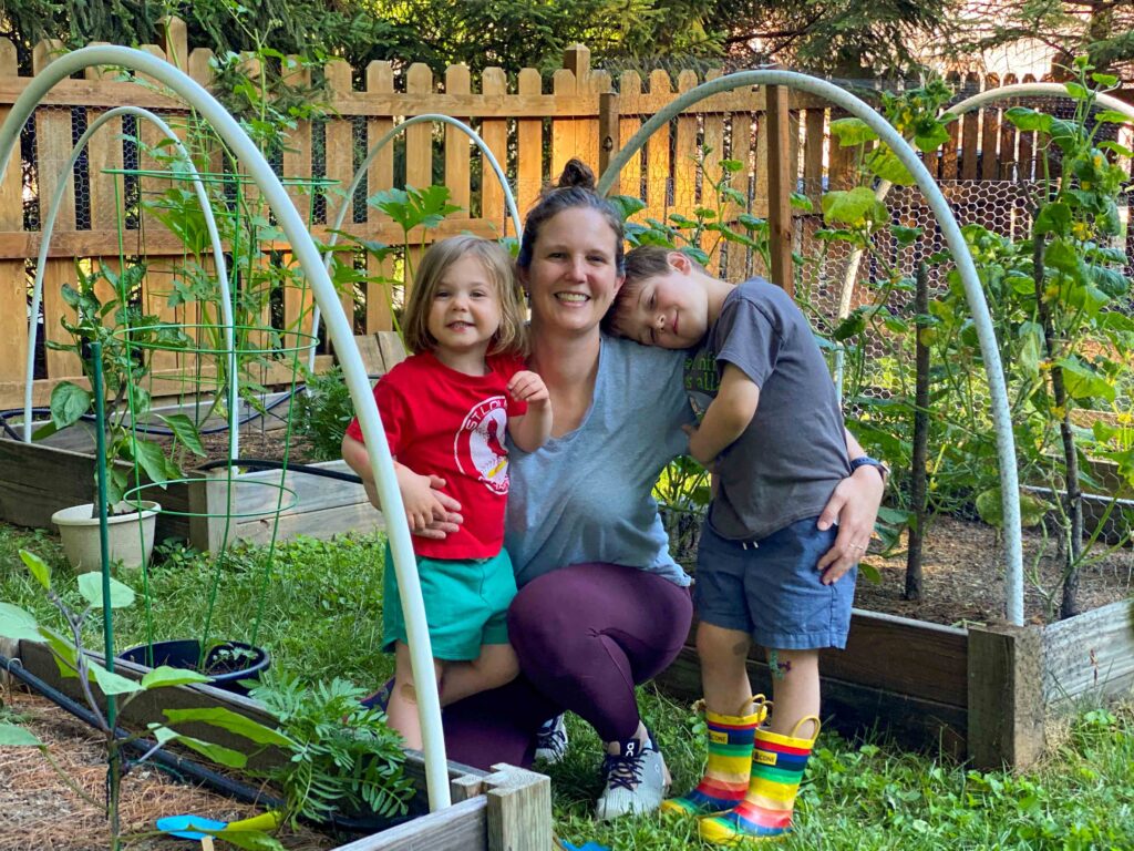 photo of Kate Dunsky with kids