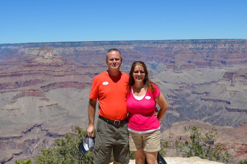 photo of Denise Welsch and husband