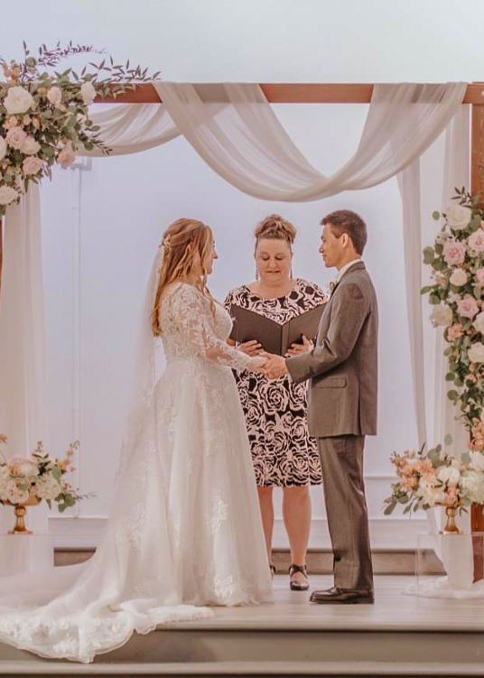 photo of Koste officiating wedding