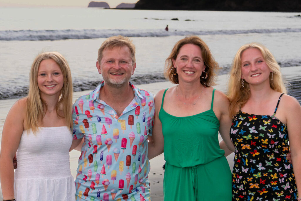 photo of Ogden and family in Costa Rica