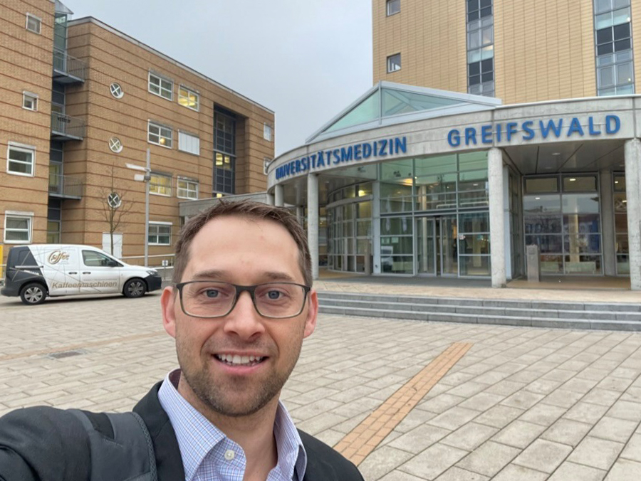 photo of Ryan Jackson, MD, at University of Greifswald, Germany