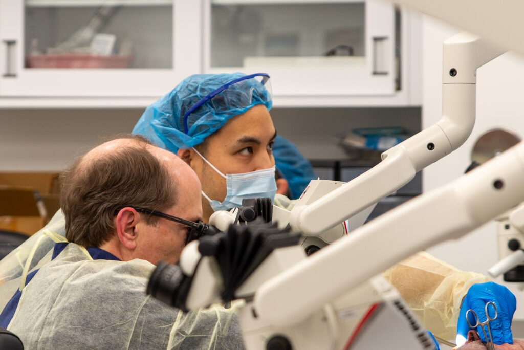 photo of surgeons in lab