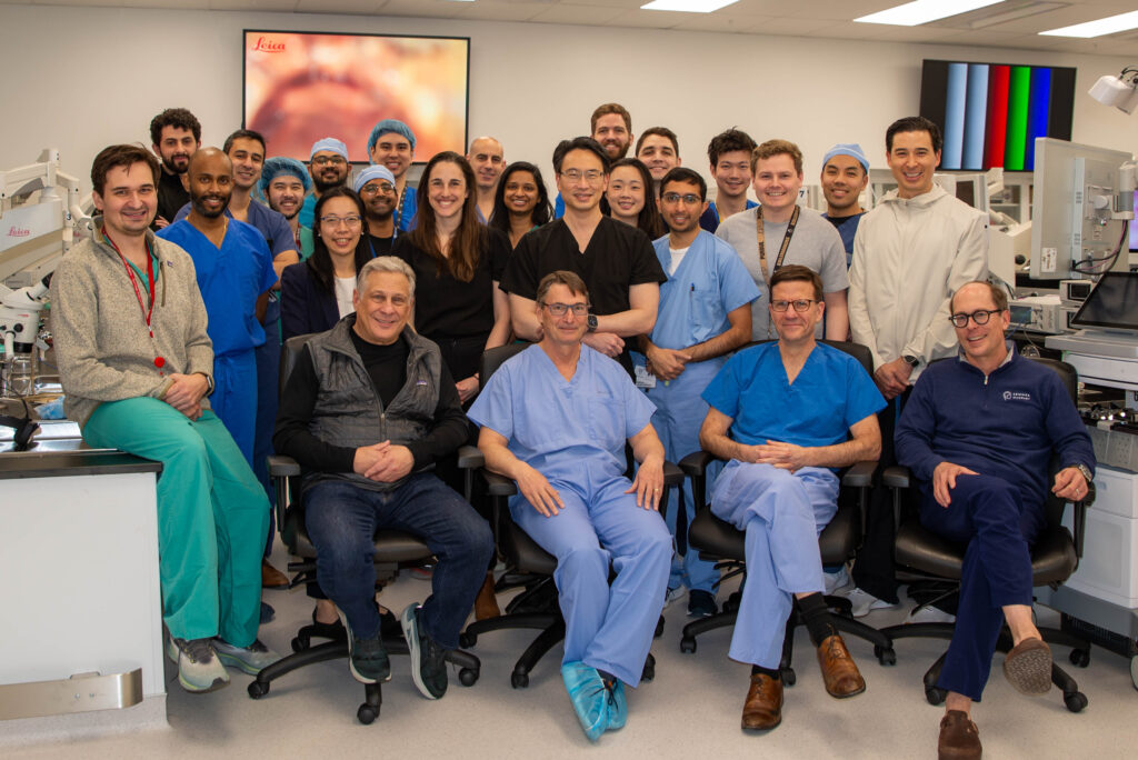 Photo of participants at lateral skull base course