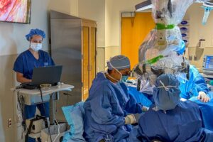 photo of OR during CI surgery
