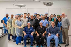 photo of participants at lateral skull base course