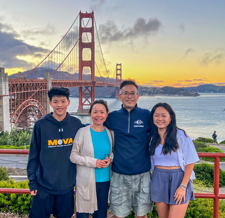 photo of the Wang family in San Francisco