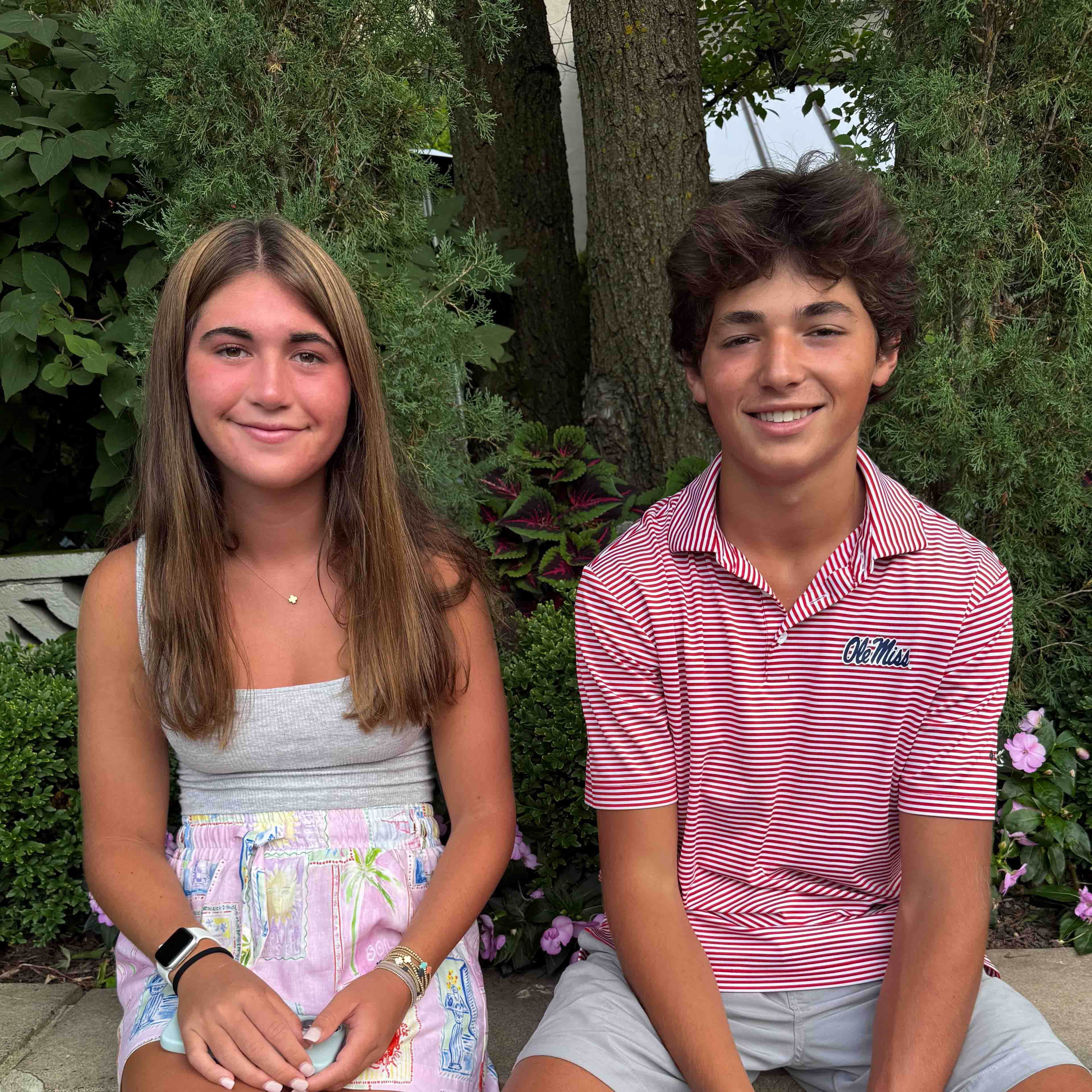 photo of two Bowman children