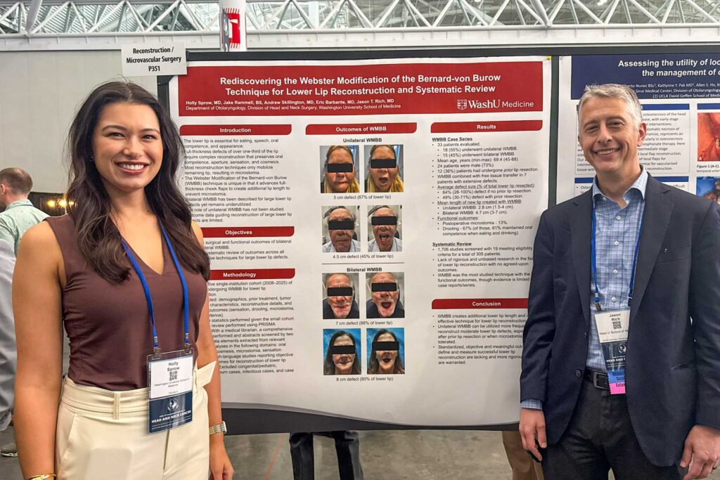 photo of Drs Sprow and Rich at their poster