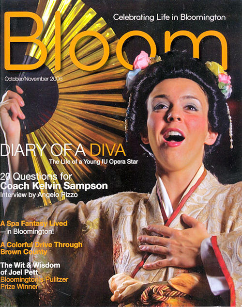 photo of Bloom magazine cover featuring Megan Radder