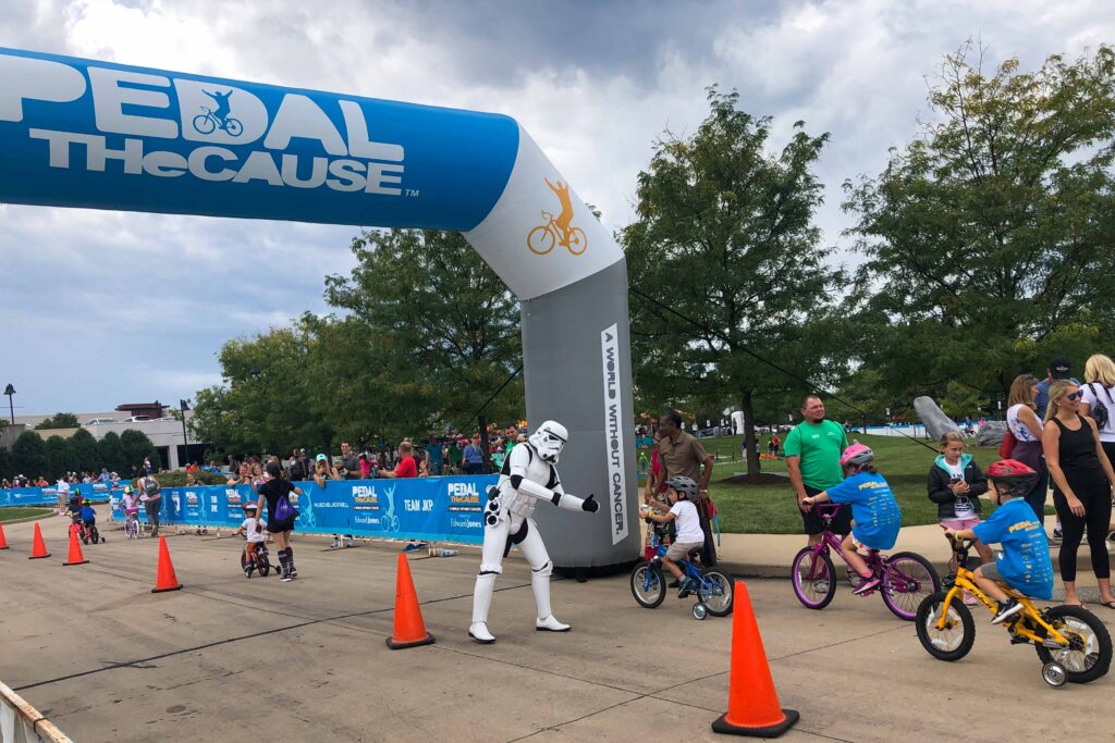 photo of Pedal the Cause kids challenge