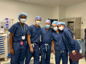 photo of surgeons and staff