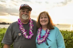 photo of Bob and Judy Peterein in Hawaii