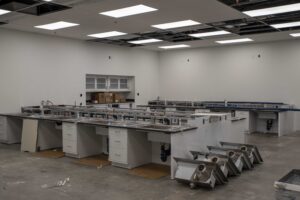 photo of lab under construction
