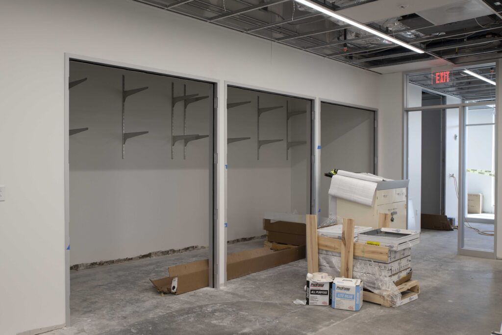 photo of lab storage area
